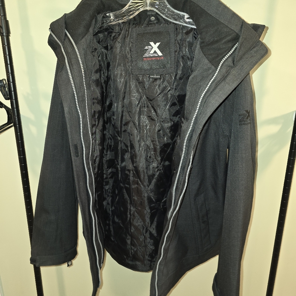 Zeroxposur womans large black coat